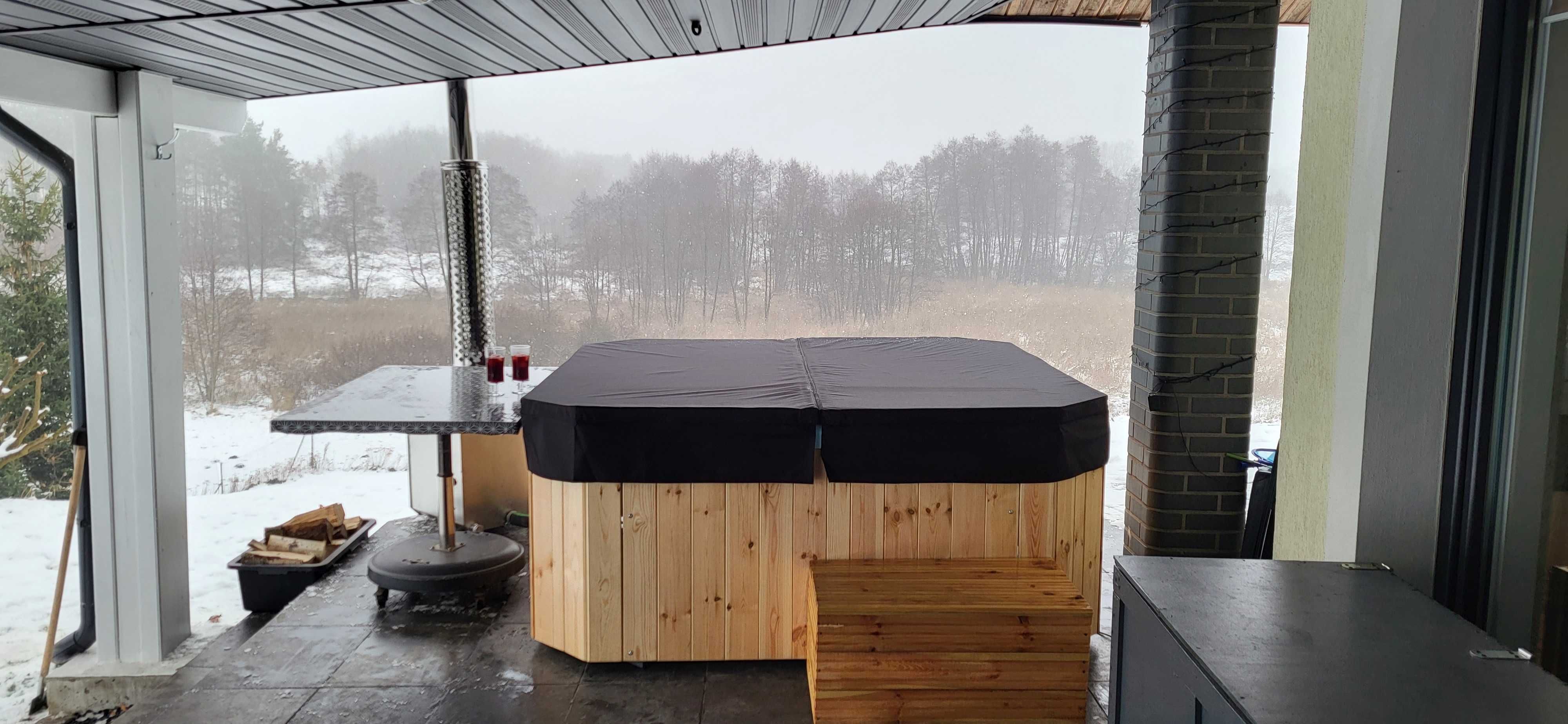 Pełen zestaw JACUZZI piec pokrywa balia bania ruska basen hydromasaż
