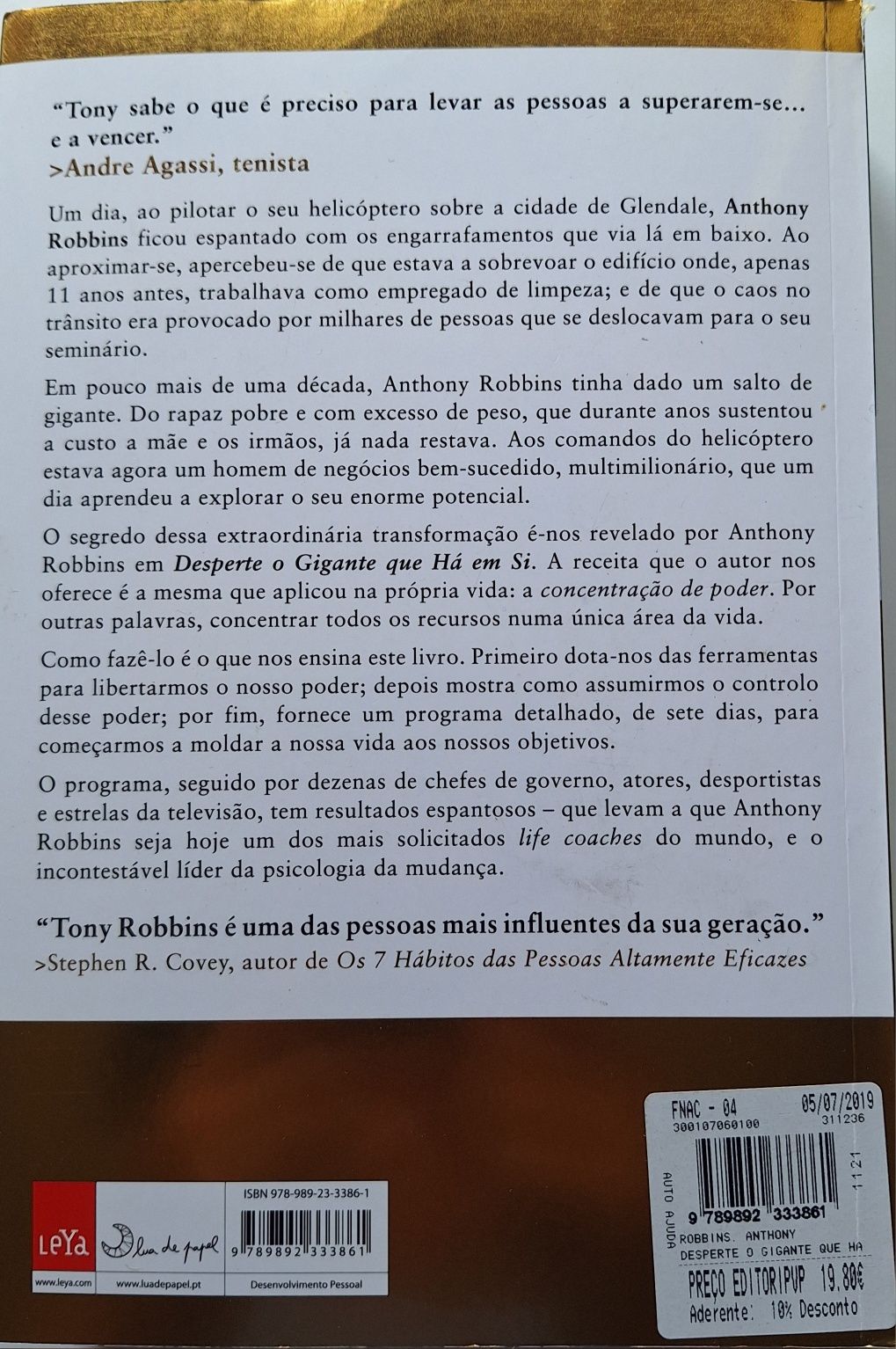 Desperte o gigante que há em si. Anthony Robbins