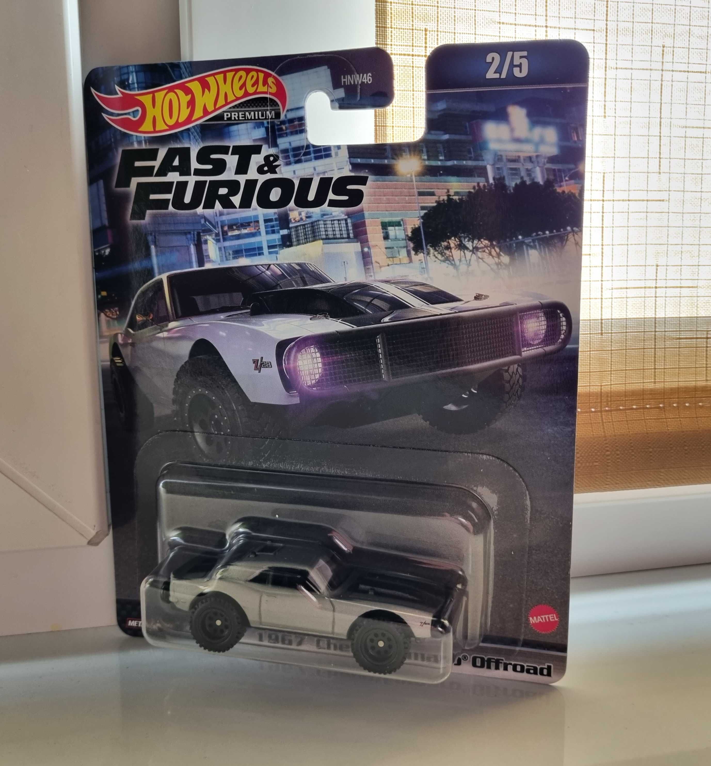 Hot Wheels Premium Chevy Camaro 1967 Fast and Furious autko resorak