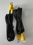 Kabel internetowy RJ45 UTP o długości 1,5m czarny - żółty