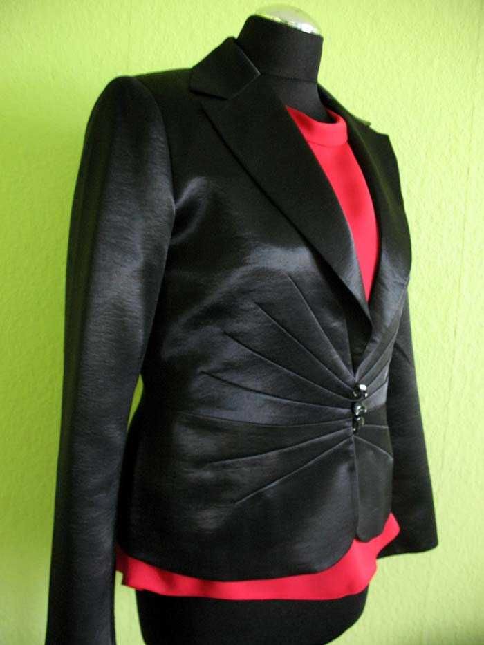 Żakiet- elegancki - marynarka - 42 XL - biust 104 cm Satyna