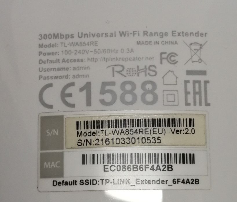 TP-Link WA854RE Used64283905044609122