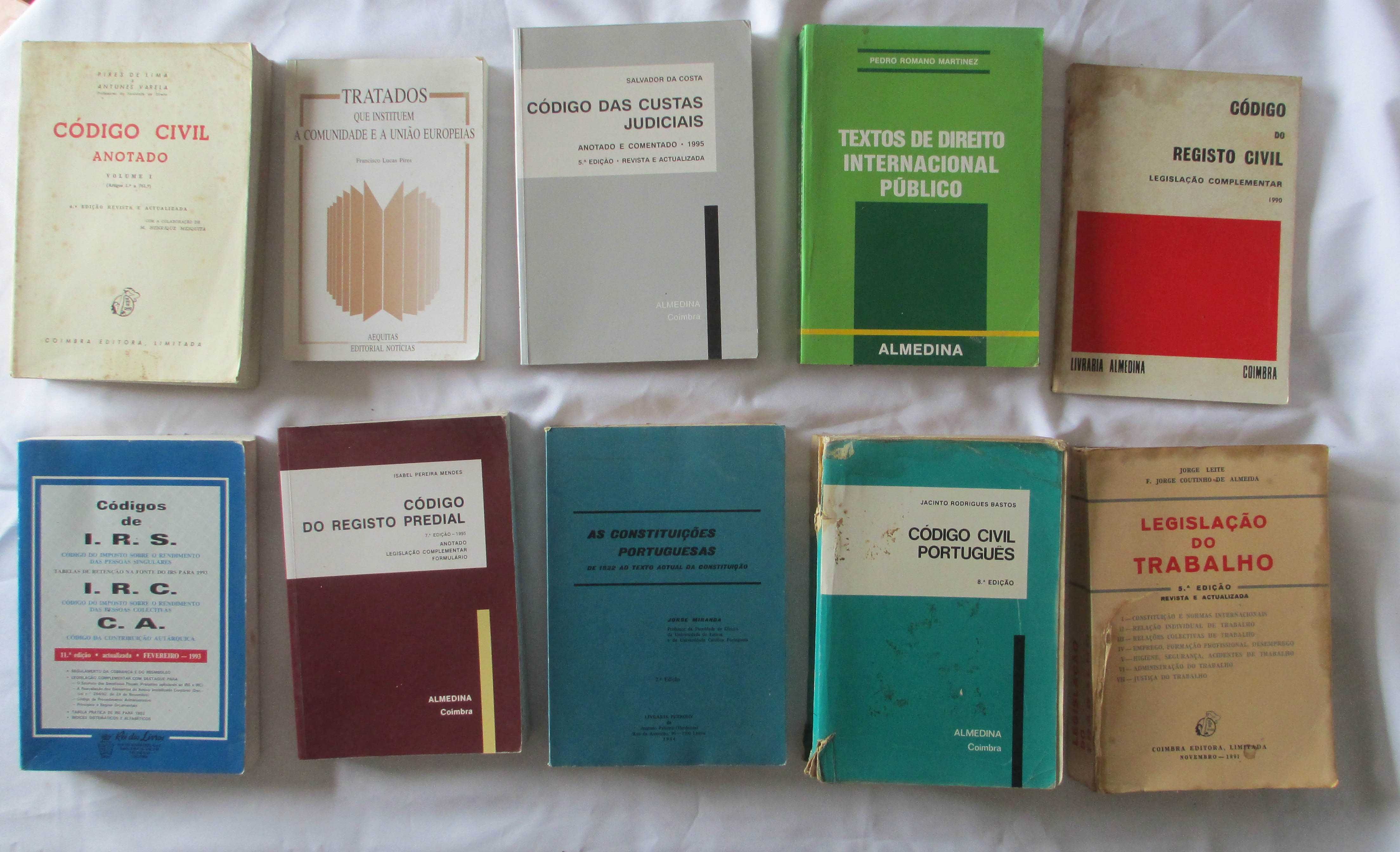 Livros de direito – Lote – 20 Volumes