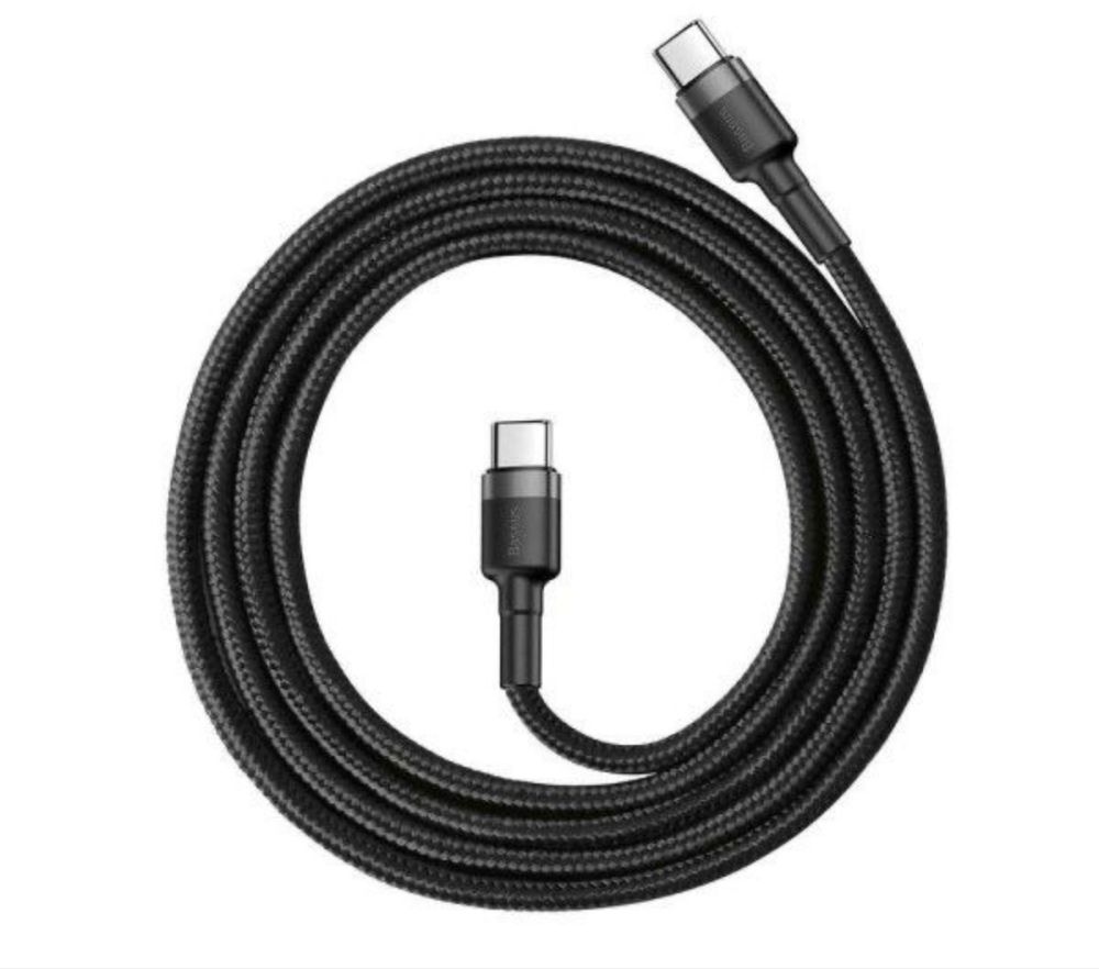 Baseus Кабель Type-C to Type-C 60W / 1 метр Швидка Зарядка USB-C