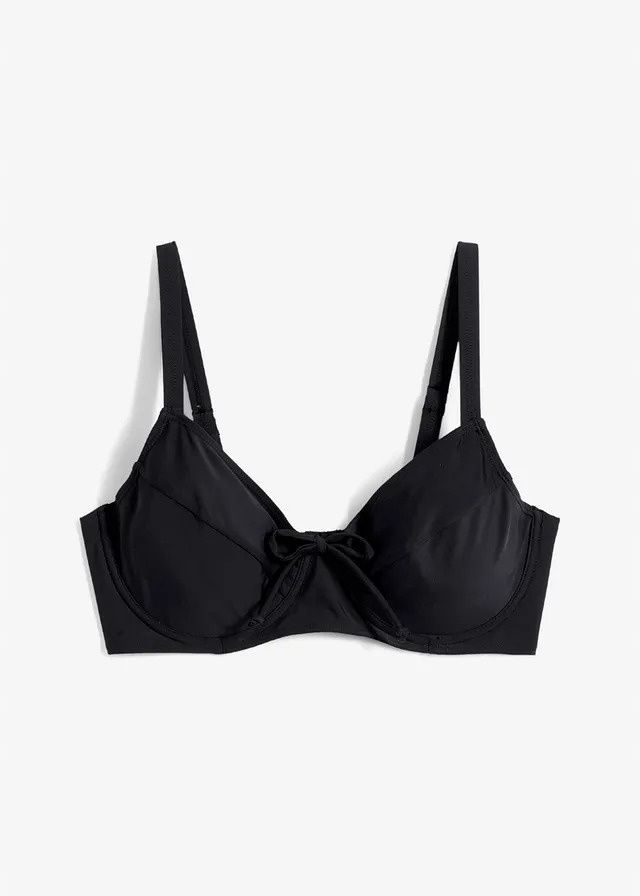 B.P.C. biustonosz bikini minimizer na fiszbinach czarny r.90C