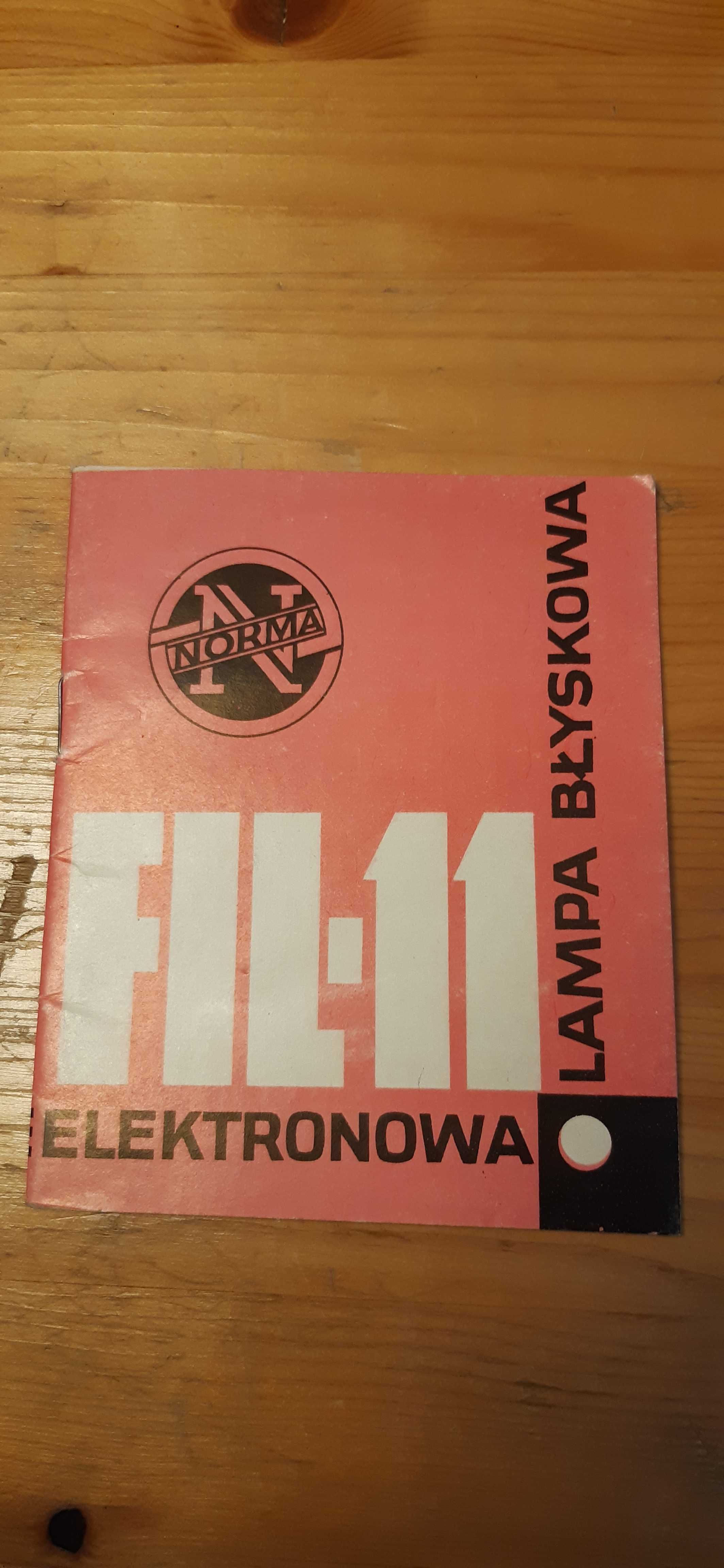 stara instrukcja lampa błyskowa elektronowa norma fil-11