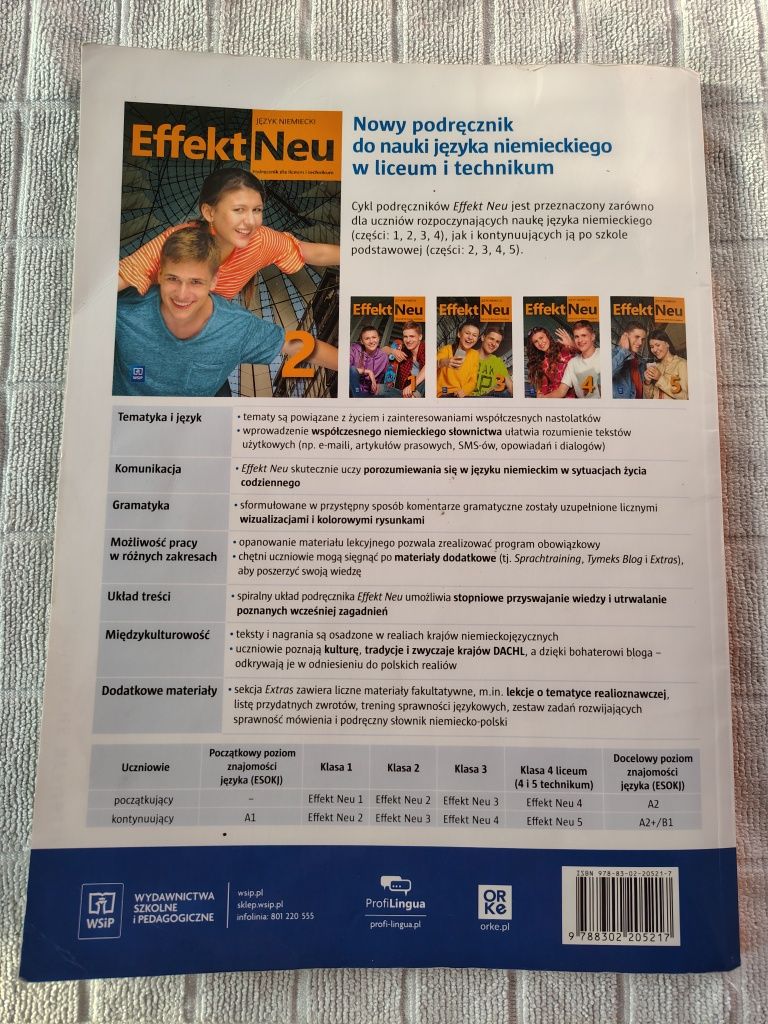 Effekt Neu 2, podręcznik do niemieckiego, WSiP