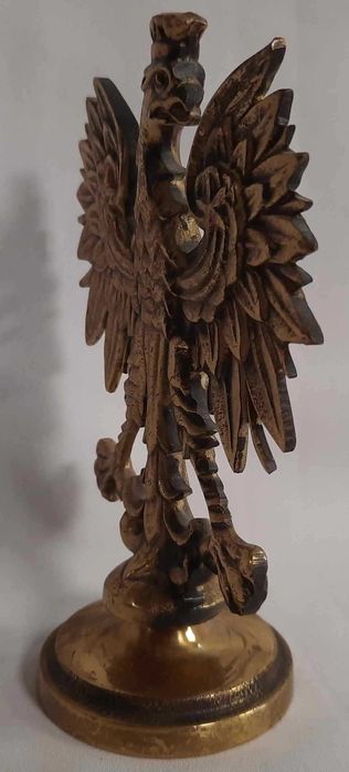 Orzeł w Koronie Statuetka Mosiądz