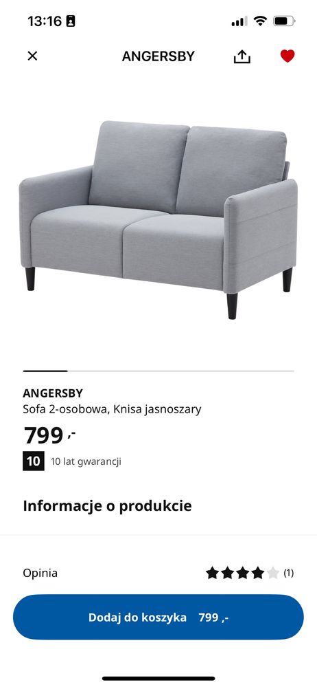 Angersby sofa 2-osobowa