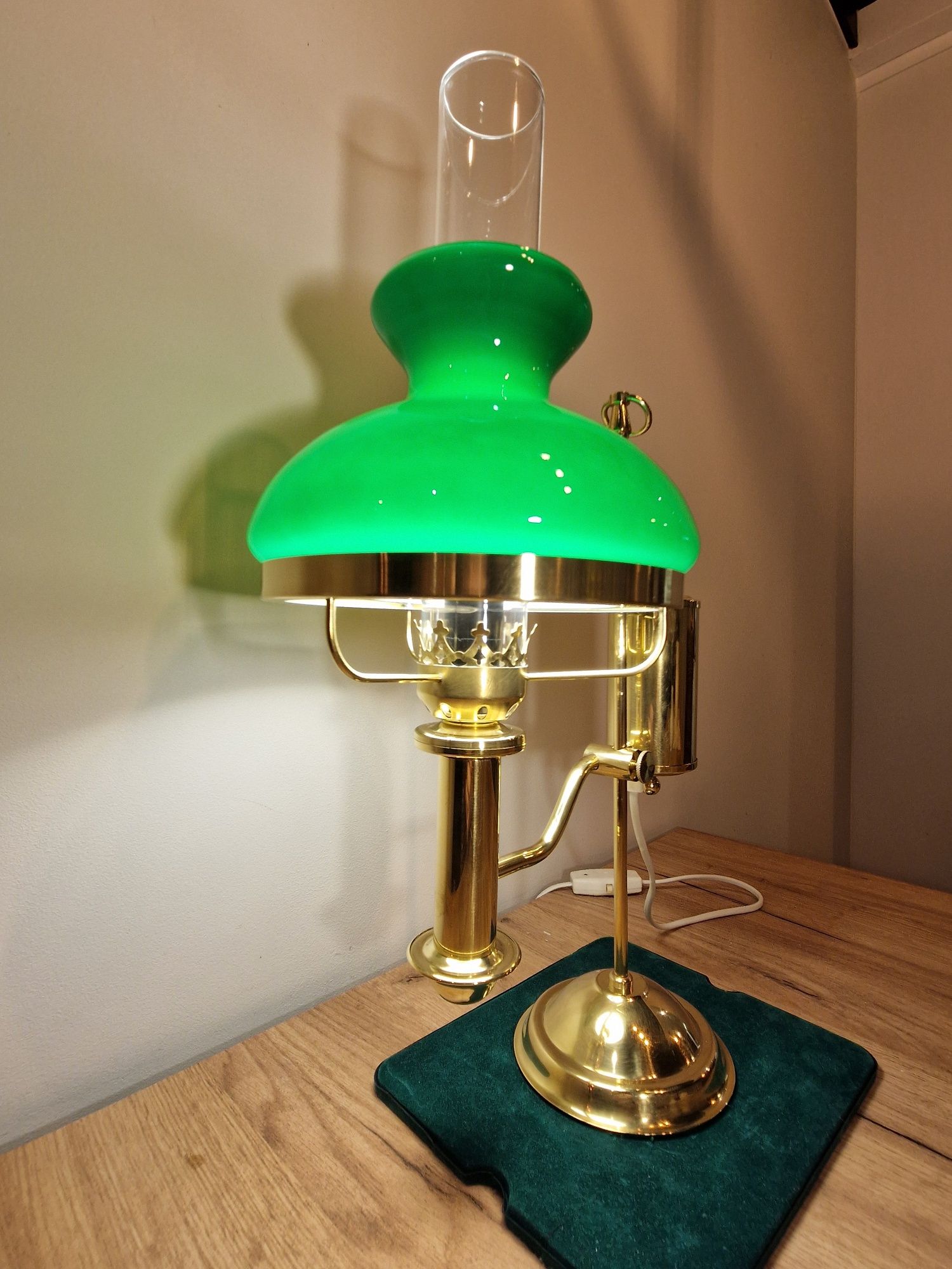Mosiężna Lampa gabinetowa