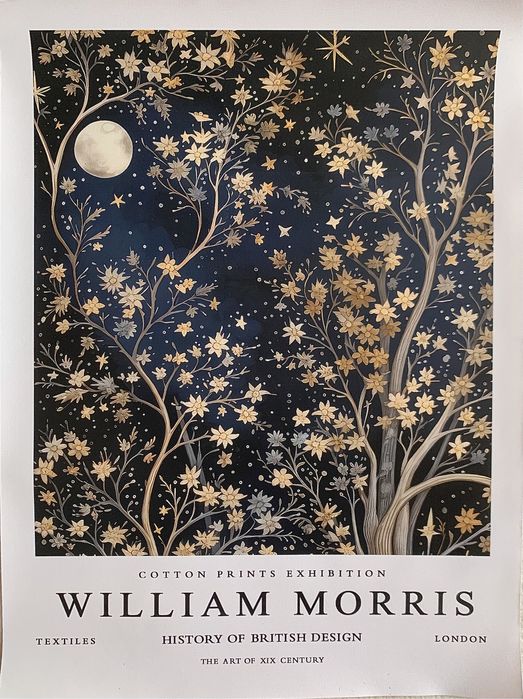 Gobelin na płótnie/Obrazek/William Morris/Full Moon