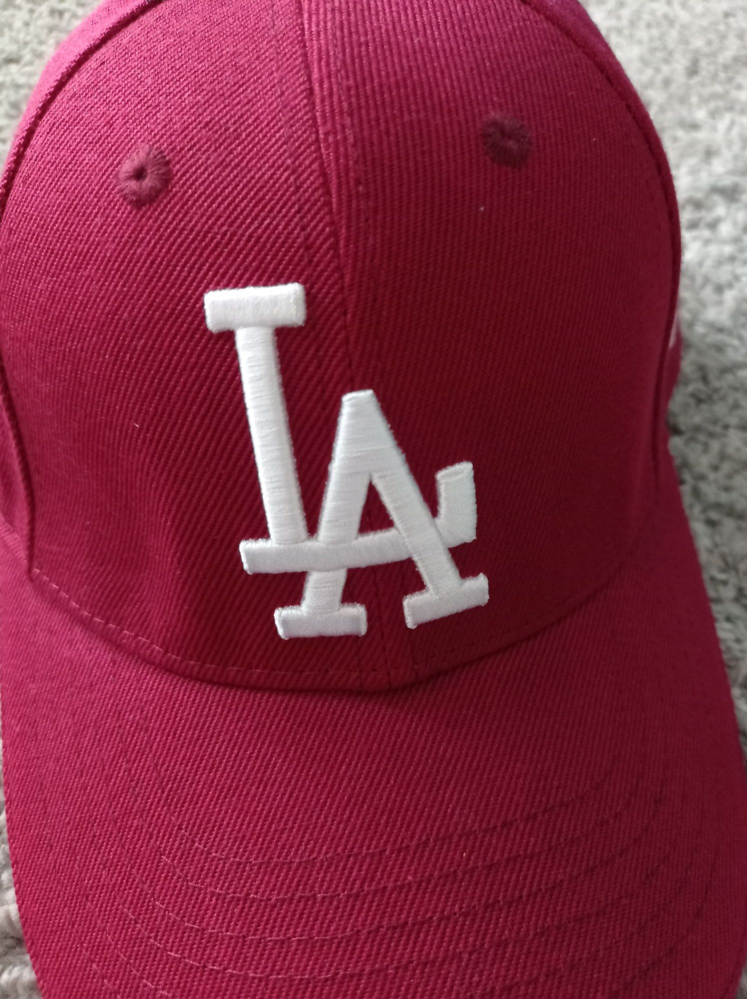 Czapka z daszkiem bordowa Los Angeles Dodgers