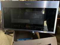 Mikrofala Whirlpool z USA (duża) 110V do zabudowy. Uszkodzona.