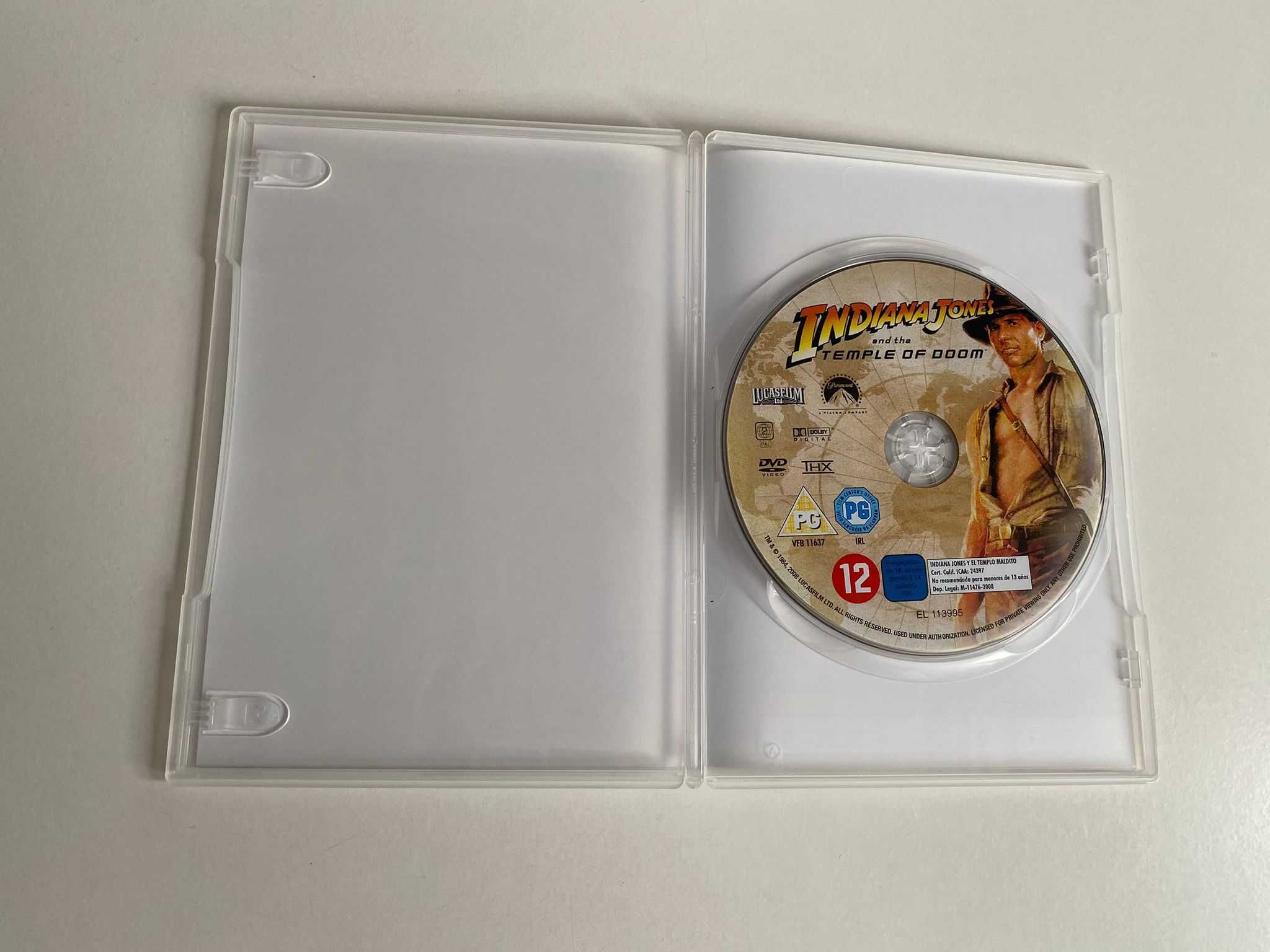 Filmy DVD Zestaw Indiana Jones 1-4 Komplet