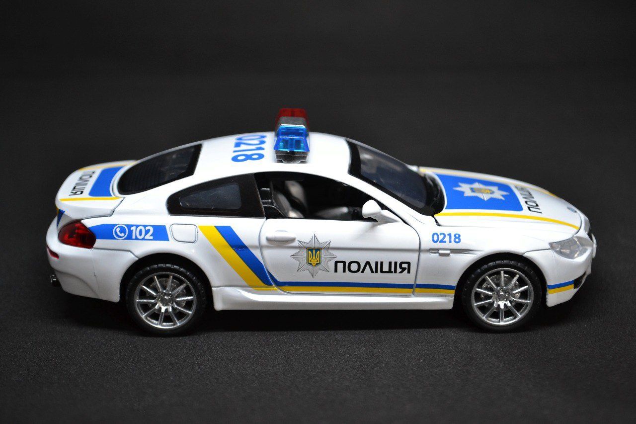 БМВ полиция BMW поліцейській модель металева машинка металлическая