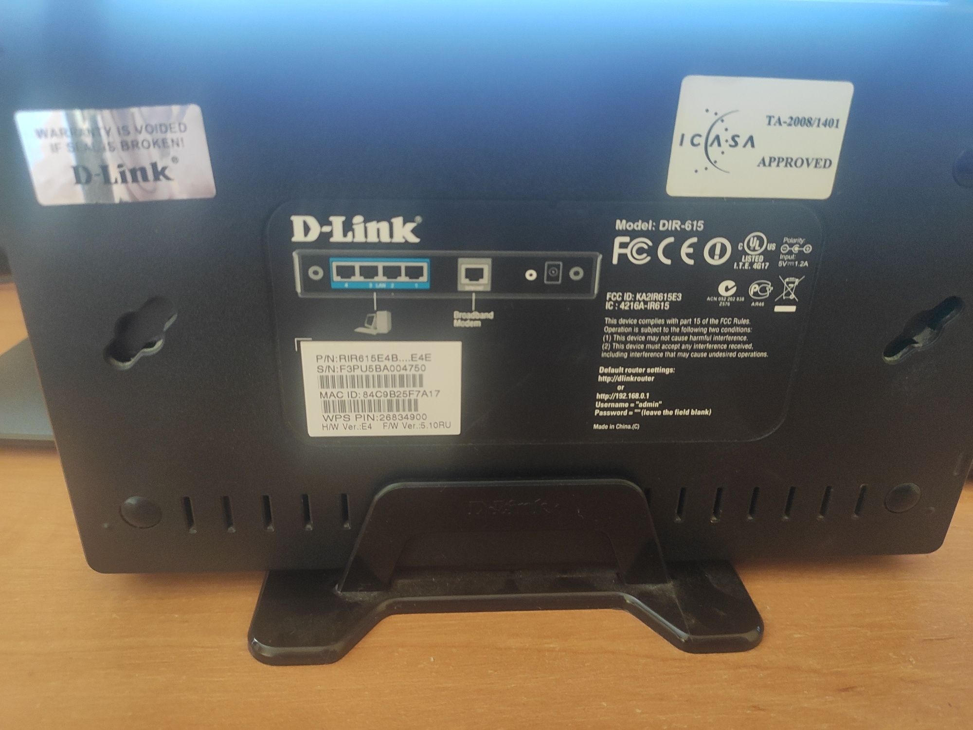 D-link Model: DIR-615