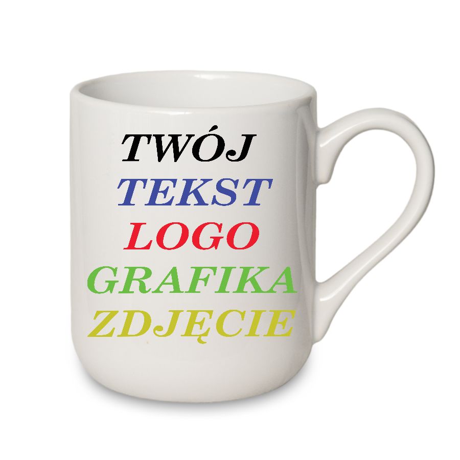 Kubek z nadrukiem, twoje zdjęcie, tekst, logo, grafika BI2-PER-001