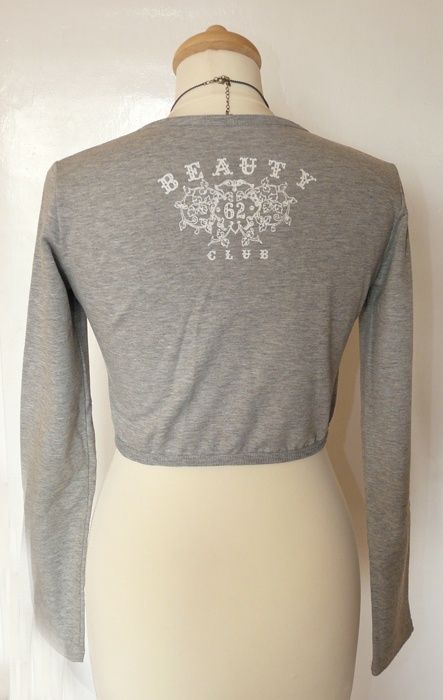 Beauty Club - szare bolerko z guzikami 36/S