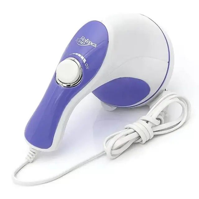 Масажер Relax Tone ручний вібромасажер для тіла 5 насадок 0528