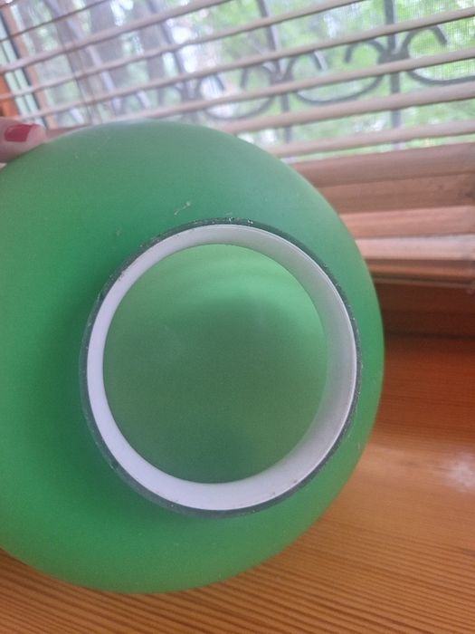 Плафон из стекла зелёногоцвета, в наличии 3 шт