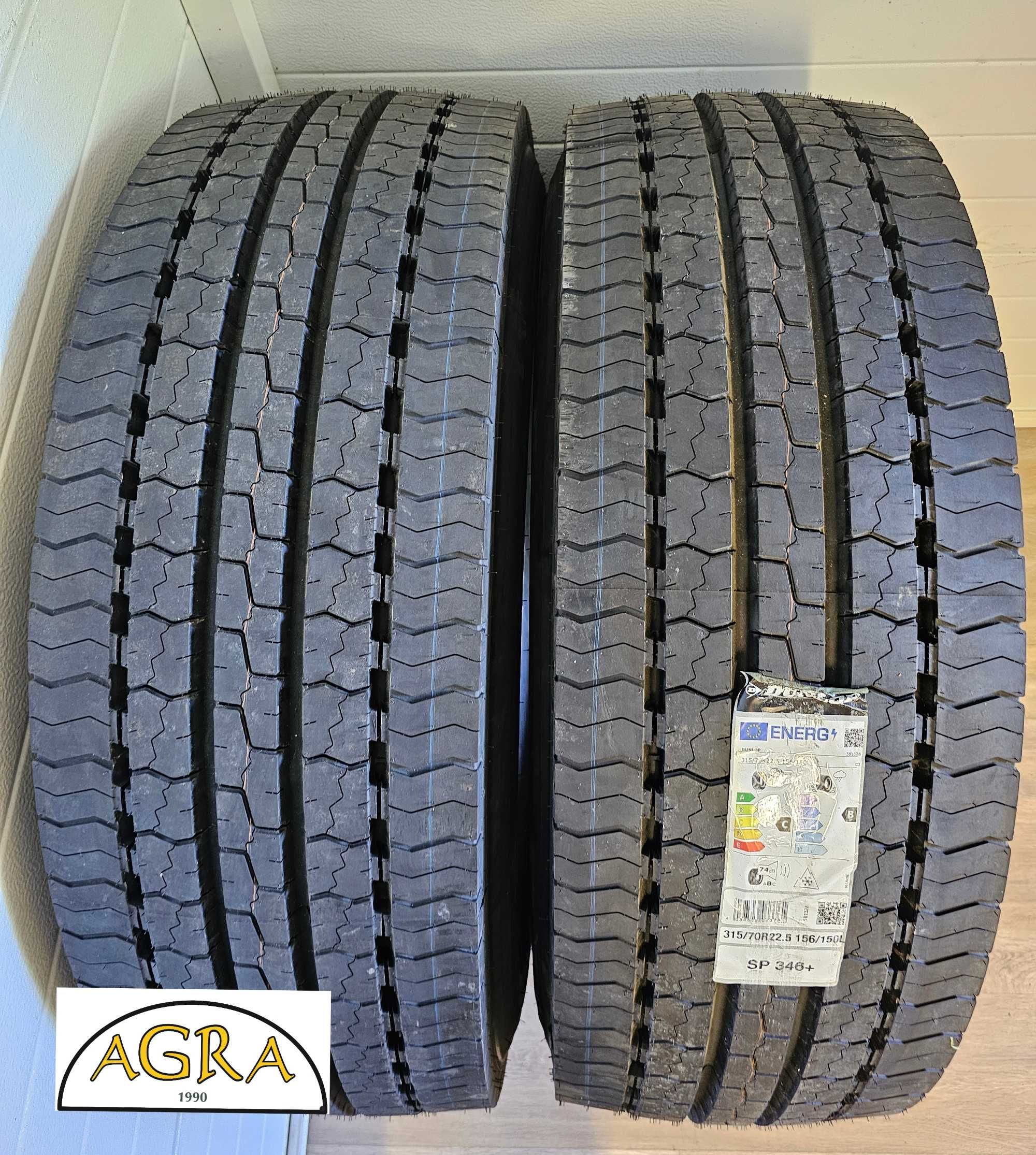 315/70R22.5 (1660netto) DUNLOP  NOWA opona przód prowadząca opony