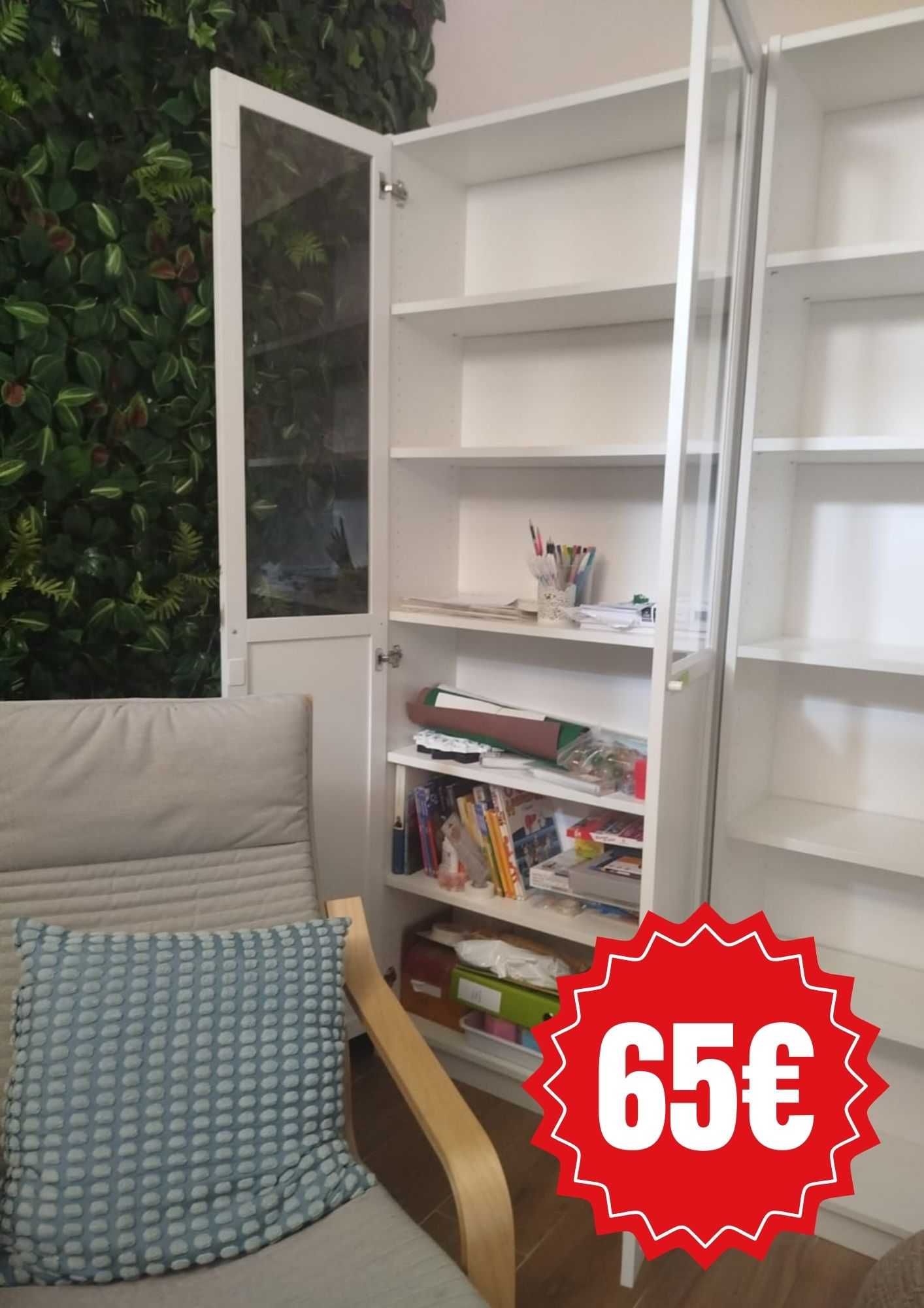 Ikea Estante com vidro armário com vidro