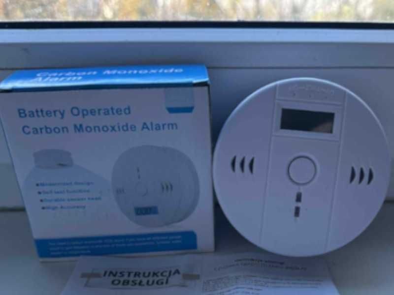Detektor Tlenku Węgla Wykrywacz CZADU z Certyfikatem ALARM+ DŹWIĘK