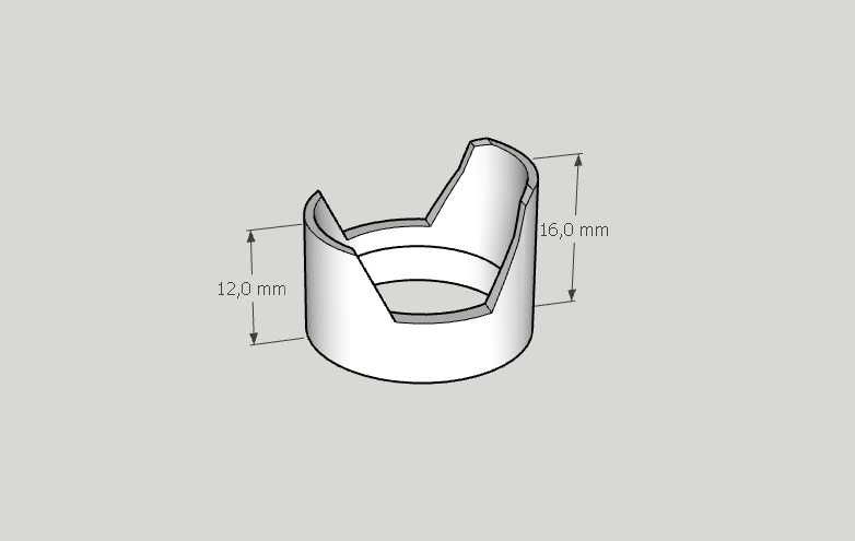 Osłona przeciwsłoneczna TULIPAN do kamery FPV 17.2mm-długi