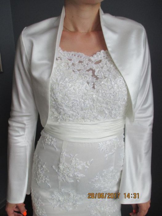 Jedyna, wyjątkowa suknia ślubna Ecru - rozmiar 38