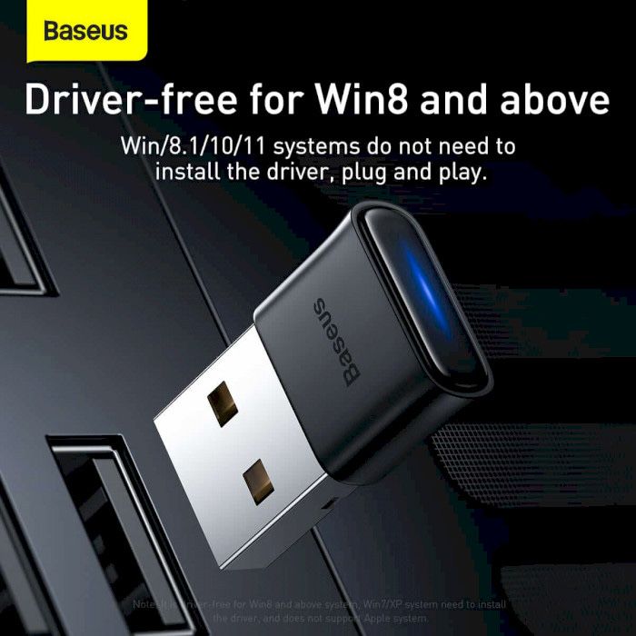 Адаптер Baseus BA04 5.0 Bluetooth передатчик usb блютуз ПК ноутбук