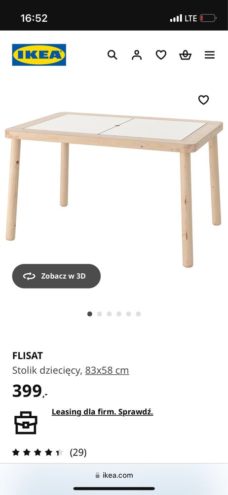 Ikea stolik Flisat Trofast