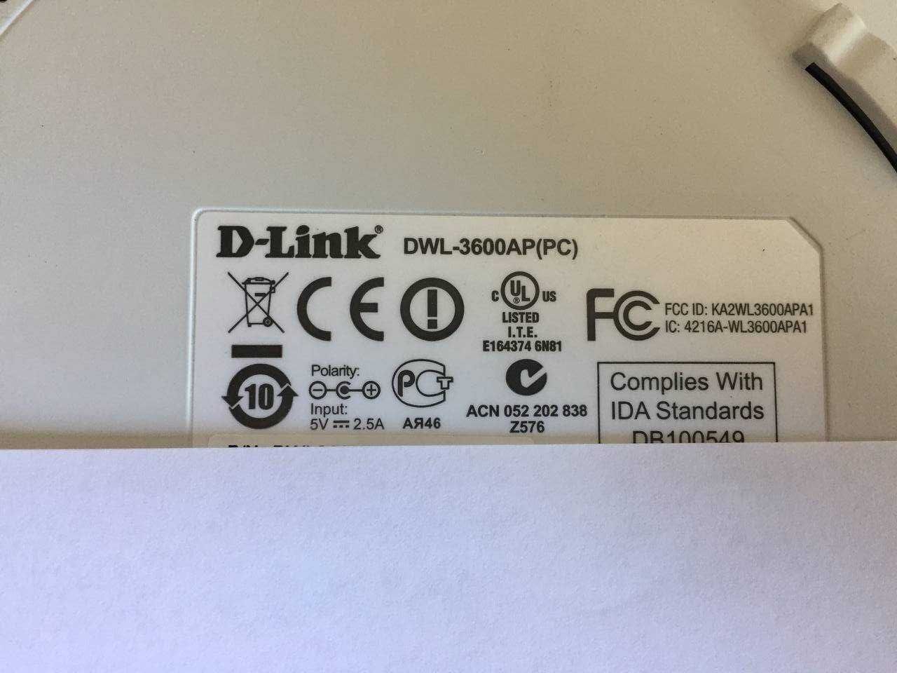 Точка доступу D-Link DWL-3600AP 802.11n, PoE