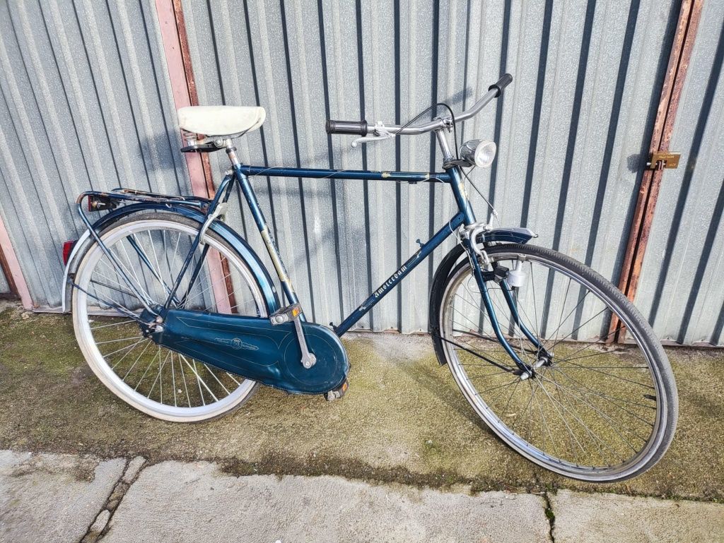Miejski rower - zielony Amsterdam Holenderski