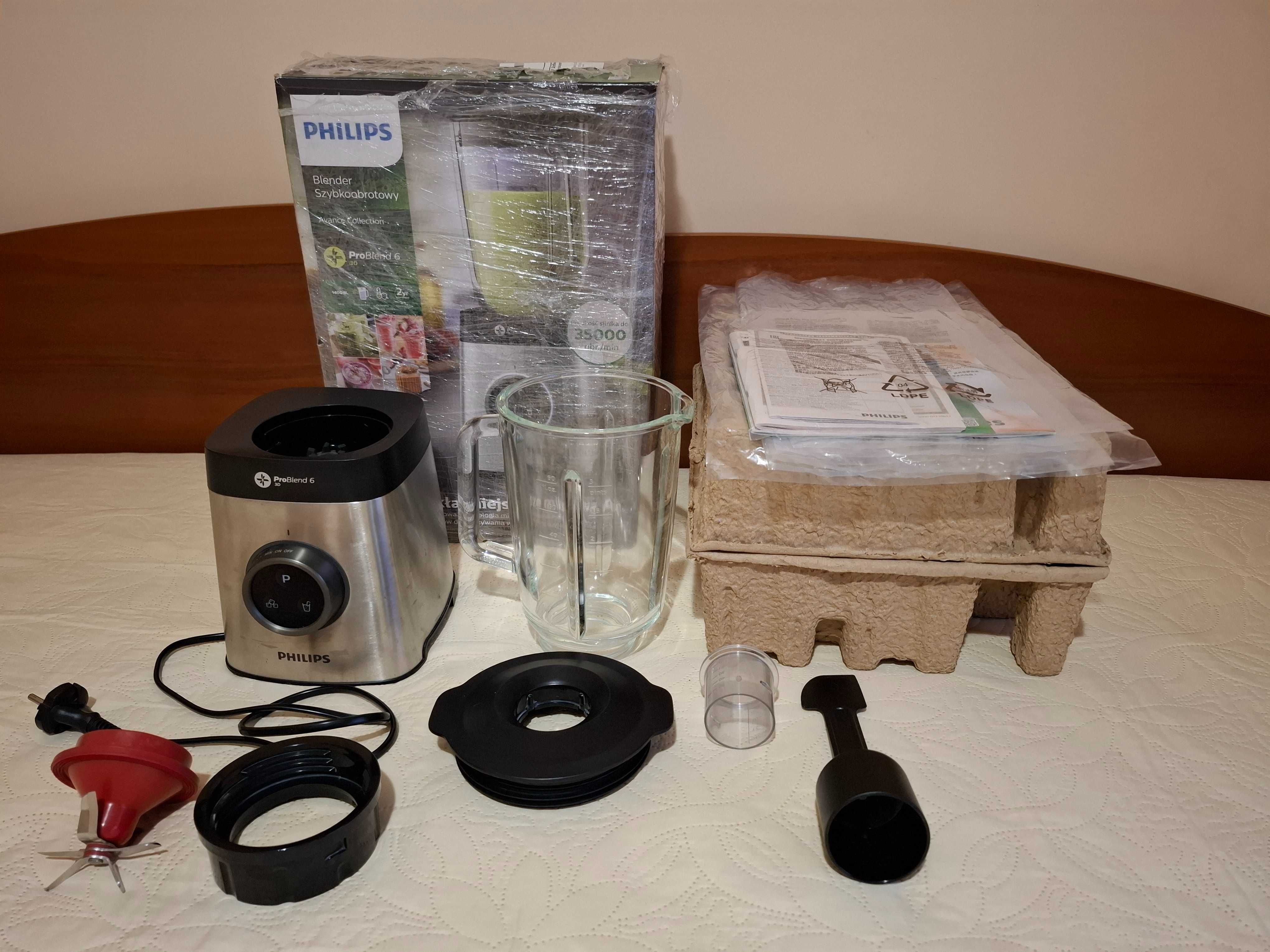 Блендер Philips HR3652 ProBlend6 б/у в хорошому стані, повний комплект