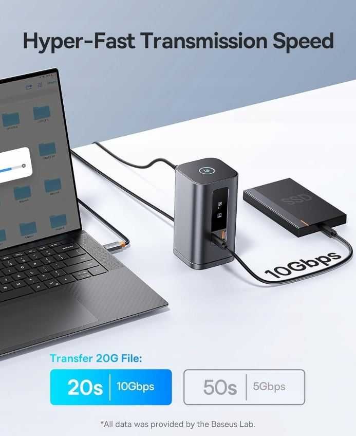 Stacja dokująca BASEUS Spacemate 10w1 Typu C, Pasywna