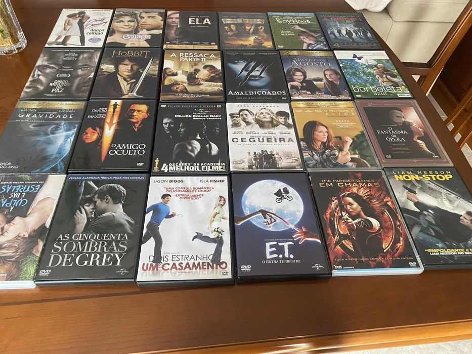 DvD a maior parte ainda fechados