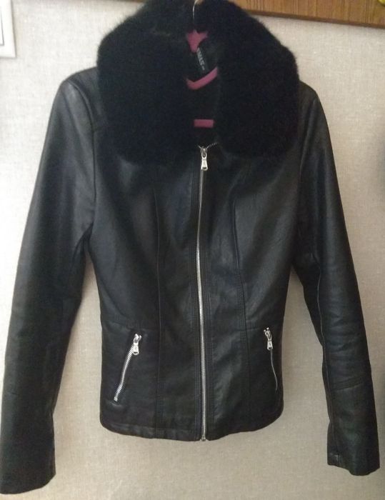 Куртка кожзам  утепленная