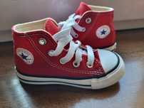 Czerwone wyższe trampki Converse 22 ideal