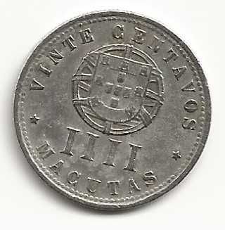 20 Centavos de 1927 Republica Portuguesa, Angola