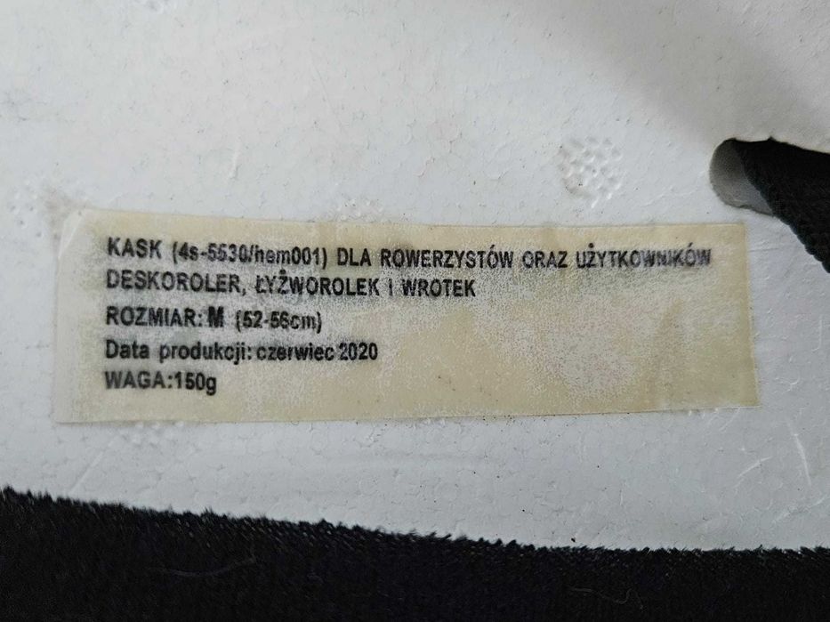 Kask dziecięcy o rozmiarze M