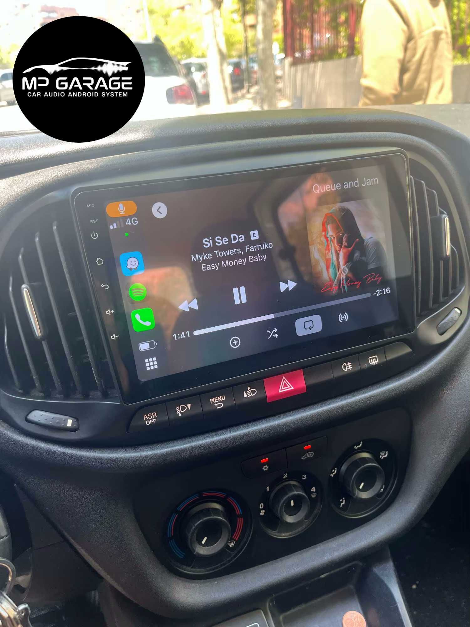 Nawigacja Fiat Doblo Android Qled CarPlay/AA 4G LTE Montaż Gwarancja