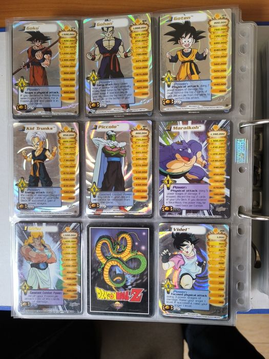 Karty Dragon Ball Z CCG SCORE niemal kompletna World Games saga 1-201