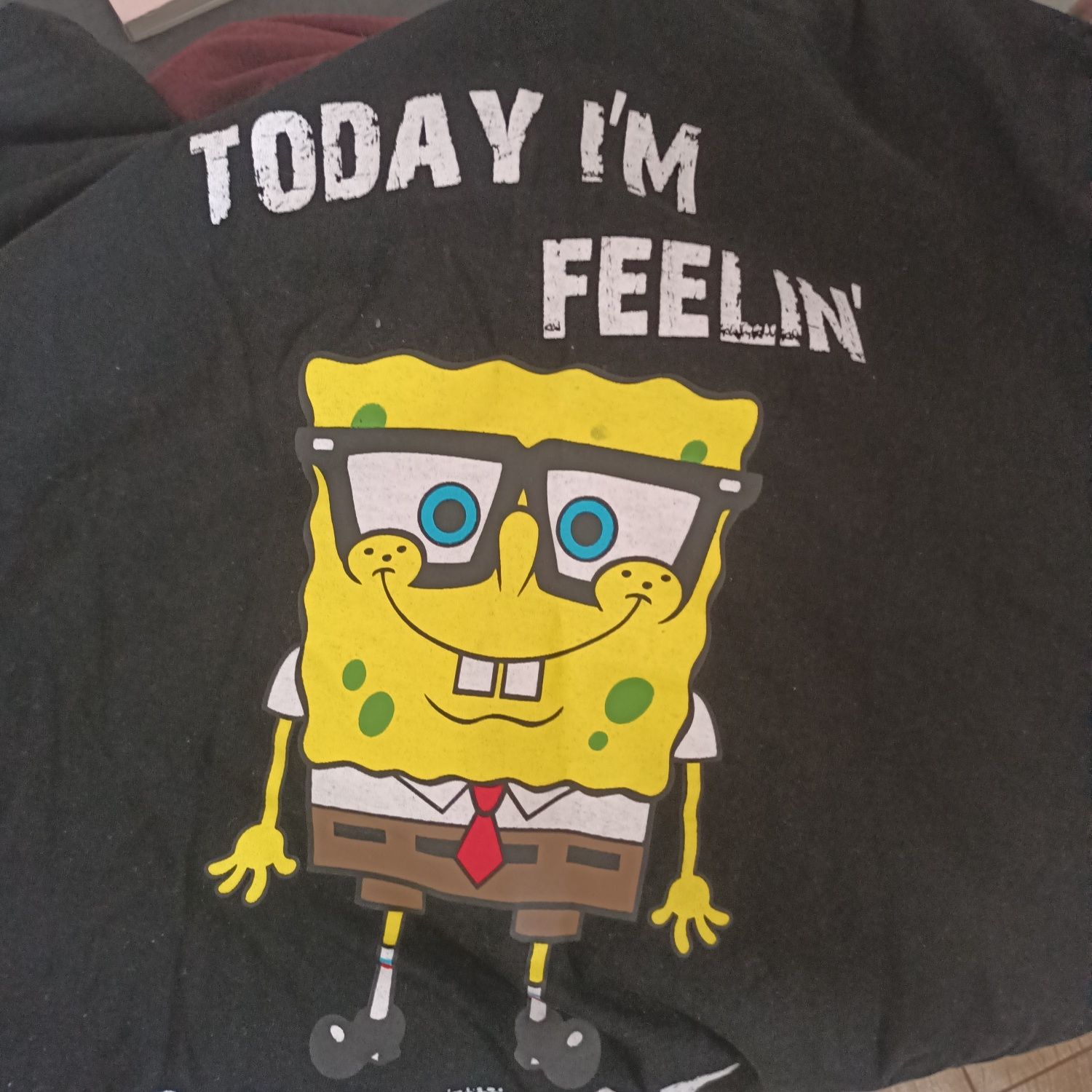 Koszulka czarna 158 SpongeBob chłopiec t shirt jak nowa