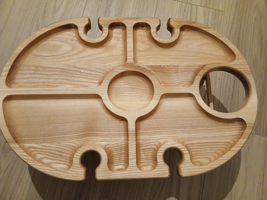 Винний столик овальний