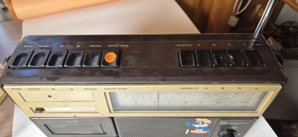 Stary radiomagnetofon Kasprzak RM 222 sprawne