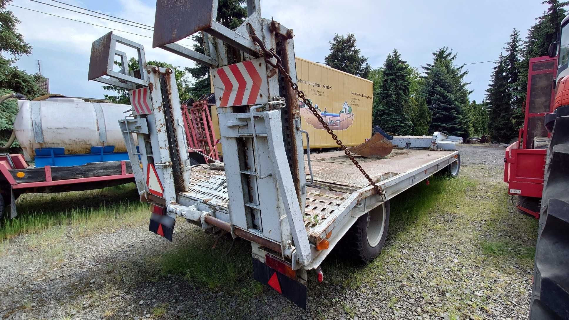 Laweta Przyczepa POM ŚREM T035 8t najazdy hydrauliczne