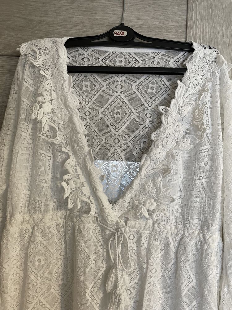 Sukienka biała Boho
