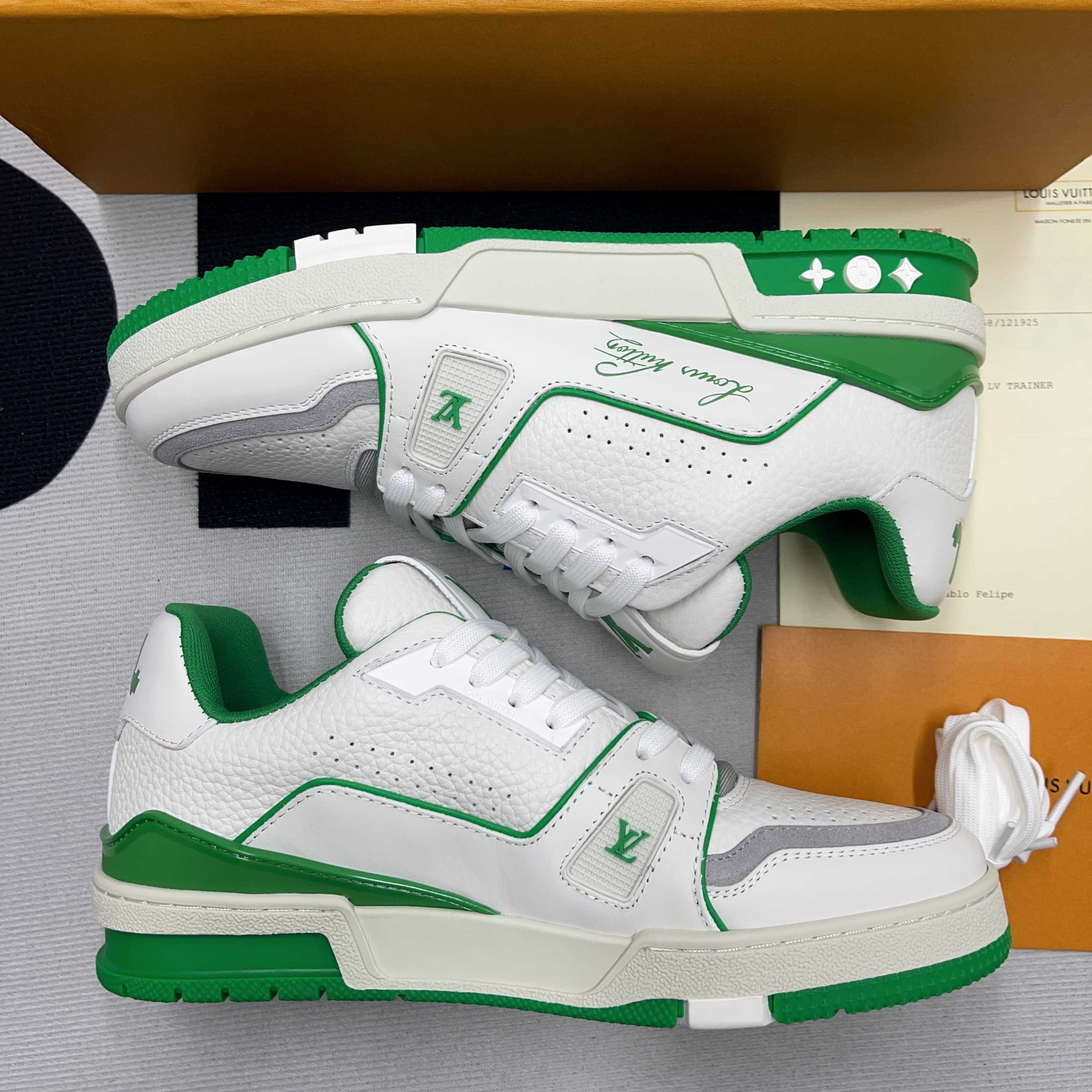 Buty Louis Vuitton LV Trainer White Green (38-46)