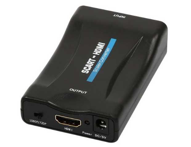Конвертер видео  SCART на HDMI 1080p/720p с блоком питания