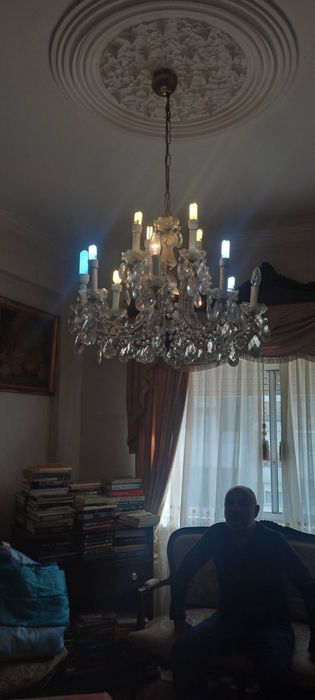 Candeeiro de teto cristais